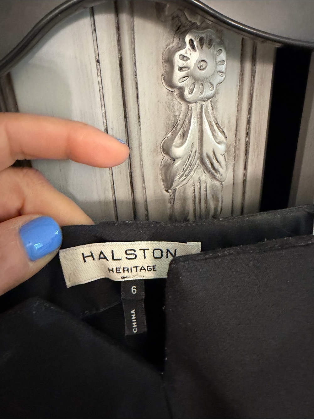 Halston Heritage Strapless Ombre Black to White A-Line Dress - Picture 4 of 4